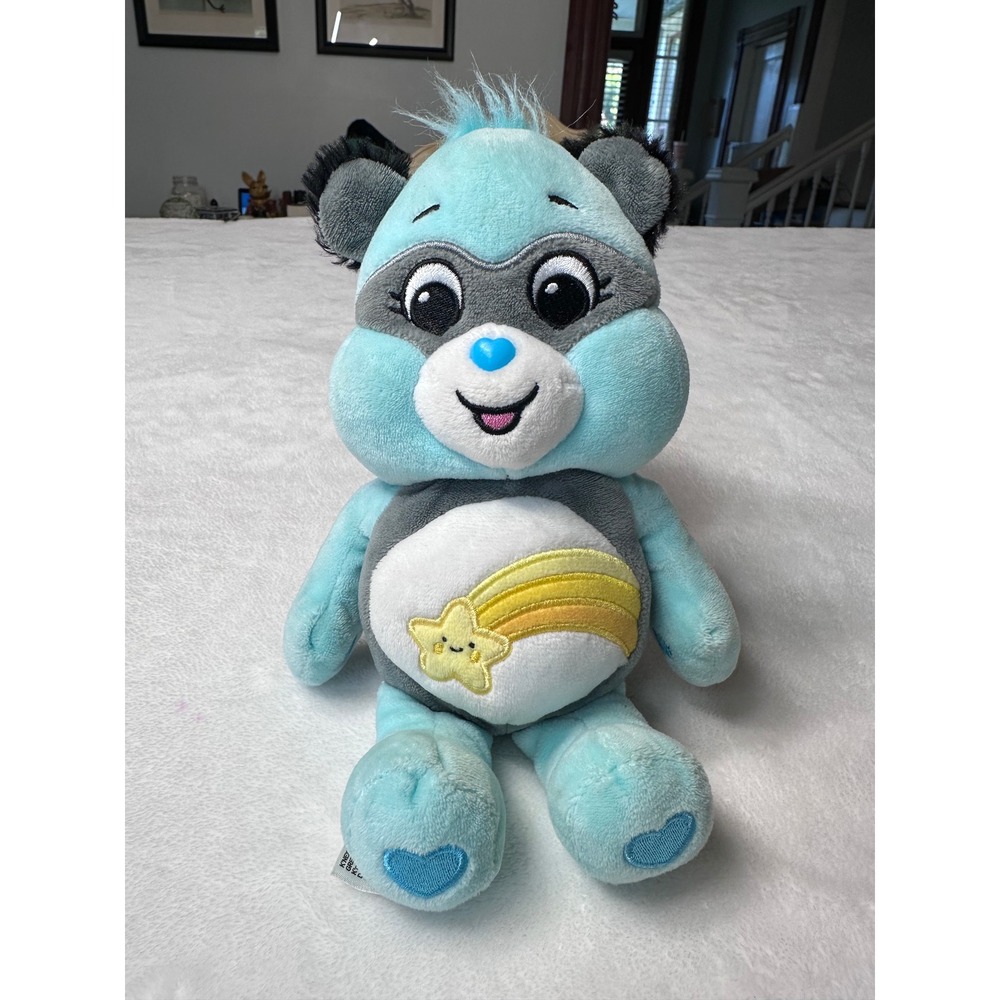 Care Bears Unlock the Magic Wish Bear Raccoon Costume Plush 9 inch Blue 2022